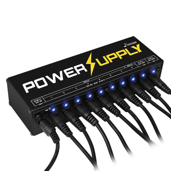DP-1 10 Isolated DC Output Guitar Pedal Power Supply Donner