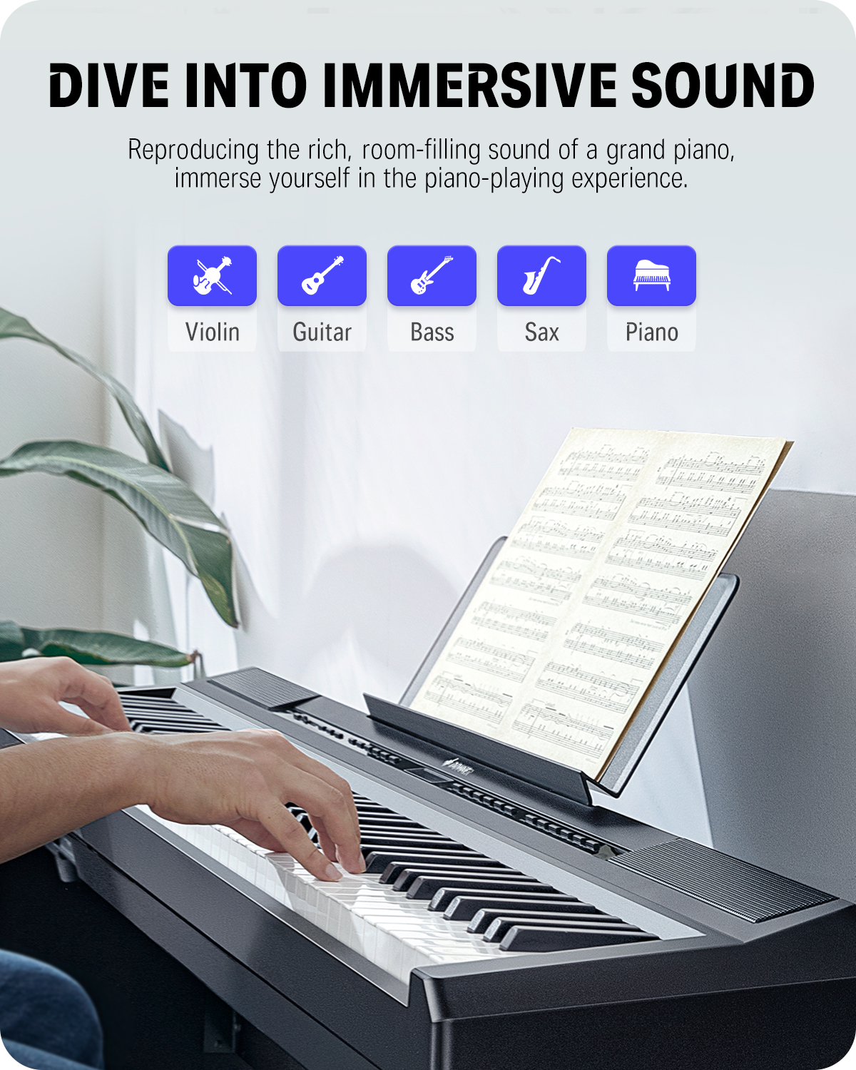 Donner DEP-20 Portable Weighted Digital Piano